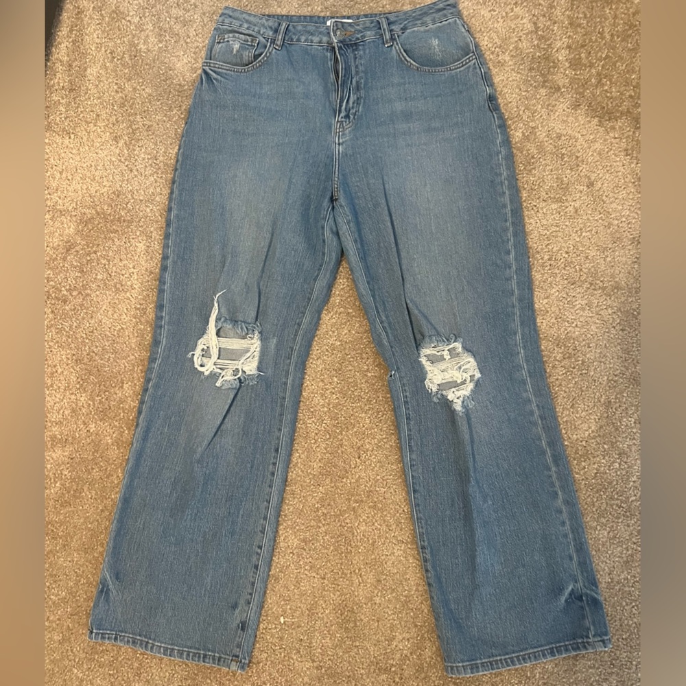 Shein size 12, ripped flare